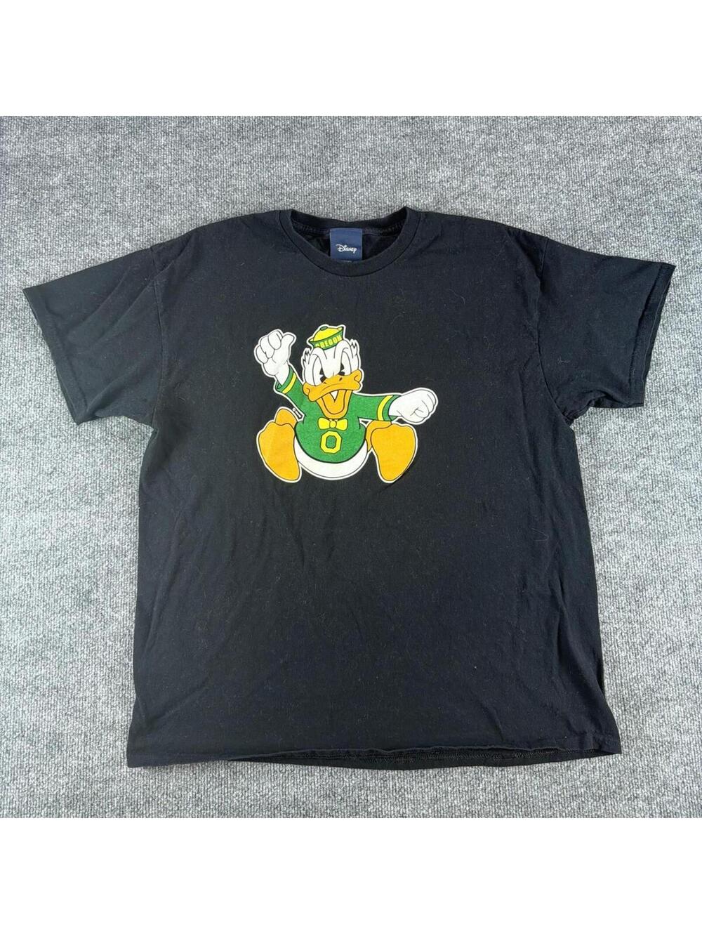 Disney Black T-Shirt University of Oregon Donald Duck XL - NCAA, Collegiate